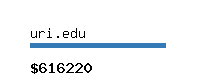 uri.edu Website value calculator