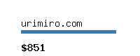urimiro.com Website value calculator