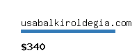 usabalkiroldegia.com Website value calculator