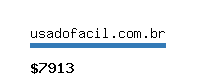 usadofacil.com.br Website value calculator