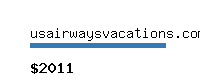 usairwaysvacations.com Website value calculator