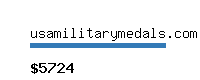 usamilitarymedals.com Website value calculator