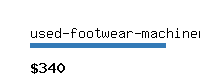 used-footwear-machinery.com Website value calculator