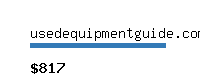 usedequipmentguide.com Website value calculator