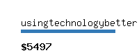 usingtechnologybetter.com Website value calculator