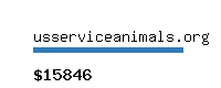 usserviceanimals.org Website value calculator