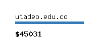 utadeo.edu.co Website value calculator