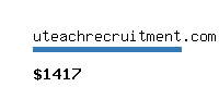 uteachrecruitment.com Website value calculator