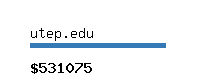 utep.edu Website value calculator