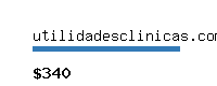 utilidadesclinicas.com.br Website value calculator