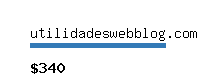 utilidadeswebblog.com Website value calculator