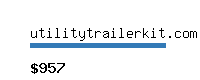 utilitytrailerkit.com Website value calculator