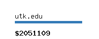 utk.edu Website value calculator