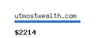 utmostwealth.com Website value calculator