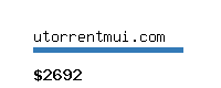 utorrentmui.com Website value calculator