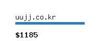 uujj.co.kr Website value calculator
