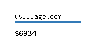 uvillage.com Website value calculator