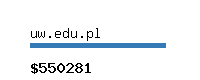 uw.edu.pl Website value calculator