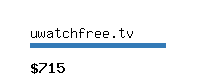 uwatchfree.tv Website value calculator