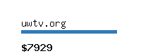 uwtv.org Website value calculator