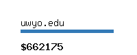 uwyo.edu Website value calculator