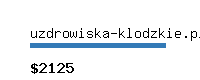 uzdrowiska-klodzkie.pl Website value calculator