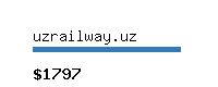 uzrailway.uz Website value calculator