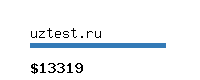 uztest.ru Website value calculator