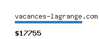 vacances-lagrange.com Website value calculator