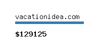 vacationidea.com Website value calculator