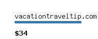 vacationtraveltip.com Website value calculator