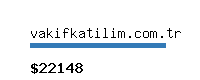 vakifkatilim.com.tr Website value calculator