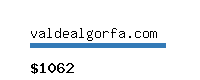 valdealgorfa.com Website value calculator