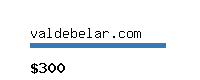 valdebelar.com Website value calculator