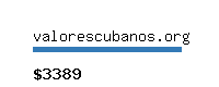 valorescubanos.org Website value calculator