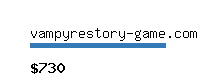 vampyrestory-game.com Website value calculator