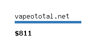 vapeototal.net Website value calculator