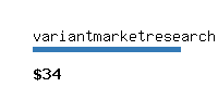 variantmarketresearch.com Website value calculator