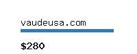 vaudeusa.com Website value calculator