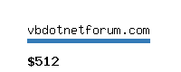 vbdotnetforum.com Website value calculator