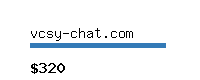 vcsy-chat.com Website value calculator