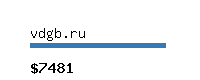 vdgb.ru Website value calculator