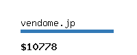 vendome.jp Website value calculator