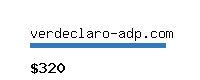 verdeclaro-adp.com Website value calculator