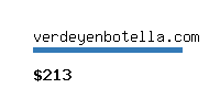 verdeyenbotella.com Website value calculator