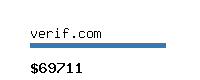 verif.com Website value calculator