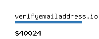 verifyemailaddress.io Website value calculator