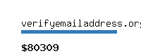 verifyemailaddress.org Website value calculator