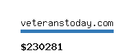 veteranstoday.com Website value calculator