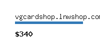 vgcardshop.lnwshop.com Website value calculator